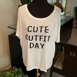 NWT Cute Outfit Day Oversized Top Tee Shirt